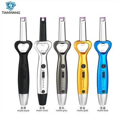 USB Arc Bbq küünlasüütaja pudeliavaja ja LED-valgusega elektrilise süütega
