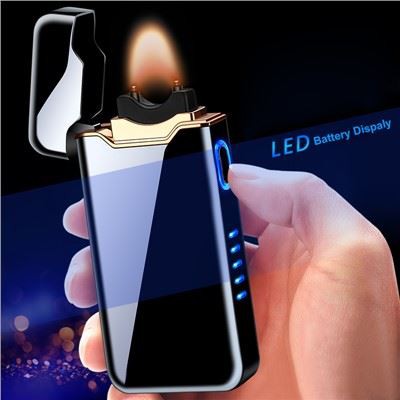 Tuulekindel plasma elektriline jahe tulemasin kahe kaare leegita laetav USB sigaretisüütaja suitsusüütaja